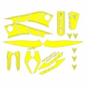 Yamaha Mt07 2014 - 2017 Uyumlu Sarı Sticker Set - 1