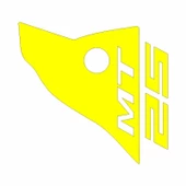 Yamaha Mt-25 Uyumlu Sarı Siperlik Sticker Set - 1