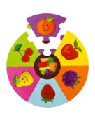 Yuvarlak Puzzle Meyveler Eolo Yayınları thumbnail 2