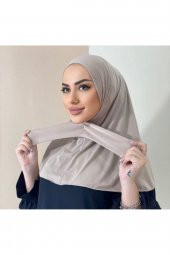 Kadın Tesettür Siyah Çıtçıtlı Boyunluk Hijap Bone Model Eşarp Şal - 2