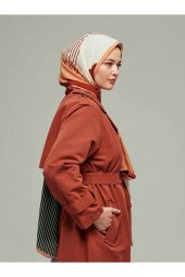 Karmen Serisi Dinamik Şal Bordo Somon thumbnail 3