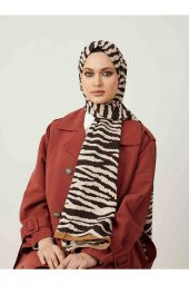 Kadın Çikolata Serisi Hint Desenli Şal thumbnail 1