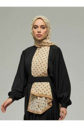 Karamel Serisi Puantiye Desenli Şal thumbnail 2