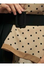 Karamel Serisi Puantiye Desenli Şal thumbnail 3