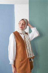 Inci Serisi Vizon Çizgi Desenli Şal thumbnail 3