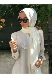 Kadın Krem Trend Cazz Şal thumbnail 1