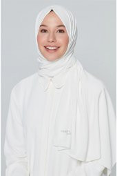 Kadın Beyaz Trend Medine İpeği Şal thumbnail 1