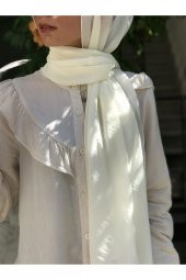 Kadın Krem Trend Cazz Şal thumbnail 2