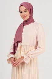 Kadın Gül Kurusu Trend Medine Ipeği Şal 48 thumbnail 4