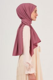 Kadın Gül Kurusu Trend Medine Ipeği Şal 48 thumbnail 6