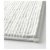 Mikrofiber Banyo Paspası Beyaz Renk 60x120 Cm IKEA Yumuşak Banyo Halısı-Paspas - 2