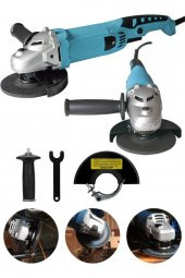 snaiker Alman 3000X 6 Kademe Devir Ayarlı Çift Metal Dişli Şanzuman Demir Metal Kesme Taşlama Makinesi 125mm - 1