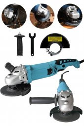 snaiker Alman 3000X 6 Kademe Devir Ayarlı Çift Metal Dişli Şanzuman Demir Metal Kesme Taşlama Makinesi 125mm - 2