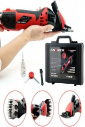 snaiker Alman 2000 Watt Çift Metal Şanzuman Koyun Keçi Kirkma Kirpma Makinesi - 2
