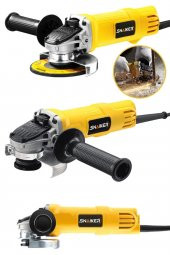 snaiker Alman 1400 X Professional Sjs Çift Metal Şanzuman Avuç İçi Taşlama Makinesi 125 Mm Sarı - 2