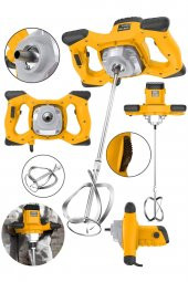 snaiker Alman X-3000 Bakir Sargı 6 Kademe Devirli Ayarlı Elektrikli Alçı Boya Ve Harç Karıştırıcı Mikser - 1