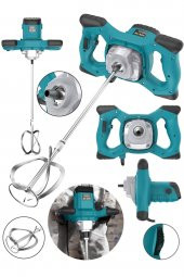 snaiker Alman X-3000 Bakir Sargı 6 Kademe Devirli Ayarlı Elektrikli Alçı Boya Ve Harç Karıştırıcı Mikser - 2