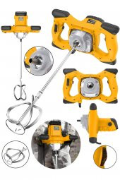 snaiker Alman X-3000 Bakir Sargı 6 Kademe Devirli Ayarlı Elektrikli Alçı Boya Ve Harç Karıştırıcı Mikser - 2