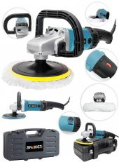 snaiker Alman 4200 X 6 Kademe Devir Ayarlı Polisaj Makinasi Zımpara Pasta Cila Makinesi - 2