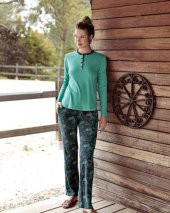Blue Dream 103 Kadın Modal Kışlık Battal Pijama Takımı - 3