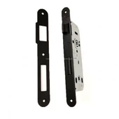 Özcanlar 40 mm oval ayna SİYAH ekstra WC kapı kilidi thumbnail 1