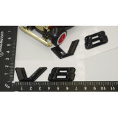 Mercedes Benz V8 Çamurluk Yanı Gümüş Krom Parlak Siyah ABS 3M Yazı Logo Orjinal Ürün thumbnail 8