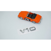 DK Tuning V10 3M 3D Krom ABS Bagaj Logo Amblem Audi İle Uyumlu - 2