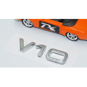 DK Tuning V10 3M 3D Krom ABS Bagaj Logo Amblem Audi İle Uyumlu - 3