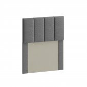 Mobpazar Capella Baza Başlığı 100x100 cm Antrasit Tek Kişilik - 1