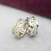 Yeni Tasarım Çift Gümüş Alyans thumbnail 10