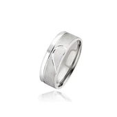 Birleşen Kalp Gümüş Bay Tek Alyans Yüzük thumbnail 1