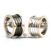 Gümüş Elişi Çift Alyans - 1