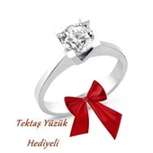 Yeni Tasarım Çift Gümüş Alyans Yüzük - 4