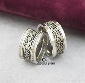 Yeni Tasarım Çift Gümüş Alyans - 2