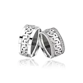 Yeni Tasarım Çift Gümüş Alyans thumbnail 5