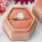 Yuvarlak Zirkon Taşlı Tektaş Gümüş Bayan Yüzük thumbnail 7