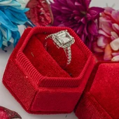 Baget Zirkon Taşlı Tektaş Gümüş Bayan Yüzük thumbnail 7