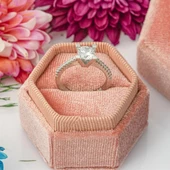 Dört Tırnaklı Zirkon Taşlı Tektaş Gümüş Bayan Yüzük thumbnail 7