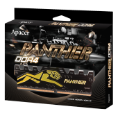 Apacer Panther Black-Gold 8GB (1x8GB) 3200MHz CL16 DDR4 Gaming Ram (AH4U08G32C28Y7GAA-1) - 2