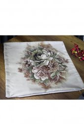 Çeyiz Diyarı Goblen Lüx 2 Li Kırlent Kılıfı Kahve - 8