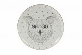 Porland Forest Owl 1li Düz Tabak 20cm 04LFH000455 - 1