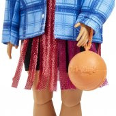 Barbie Extra - Ekose Ceketli Basketbol Formalı  Bebek, Corgi Cinsi Köpek No:13 - GRN27-HDJ46 - 3