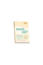 Hopax Stıckn Yapışkanlı Not Kağıdı 100 Yaprak 76x51 Mm Eco Patel Sarı - 1