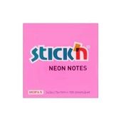 Hopax Stıckn Yapışkanlı Not Kağıdı 100 Yaprak 76x51 Mm Pastel Pembe - 1