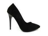 Çarıkçım Stiletto Kadın Ayakkabı Siyah-Süet 114 1519 - 1