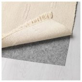 Açık Bej Renk Banyo Halısı-Paspası 55x85 Cm-Mini Halı-İnce Kilim-Pamuk - 4