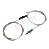 Mercedes A B W169 W245 için Sunroof Tavan Rüzgar Deflektör Halat Seti A1697800244 thumbnail 1