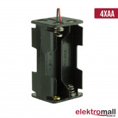 4'lü Aa Boy Pil Yuvası - Pil Kutusu 2x2 Çift Taraflı - 1