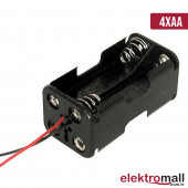 4'lü Aa Boy Pil Yuvası - Pil Kutusu 2x2 Çift Taraflı - 2