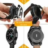 Samsung Galaxy Watch 4 Classic 46mm Silikon Kapak Kılıf Koruyucu - 4